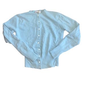 Vintage Dalton Light blue cashmere cardigan